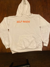 Load image into Gallery viewer, Classic White $elf-Made Hoodie
